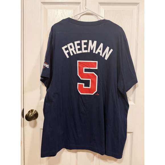 Atlanta Braves Freddie Freeman #5 Shirt Men's XXL New Without Tag 2021 Champions - Picture 10 of 10